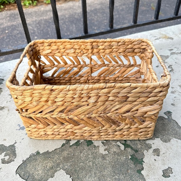 Woven Rectangular Storage Basket - Picture 8 of 16